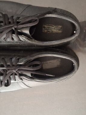 Womens HUNTER Black Lace-Up Casual Sneakers